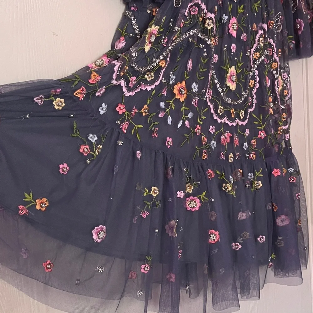 Opulent, exquisite an investment - Needle & Thread Floral Embroidered Dress 4 - Picture 6 of 11